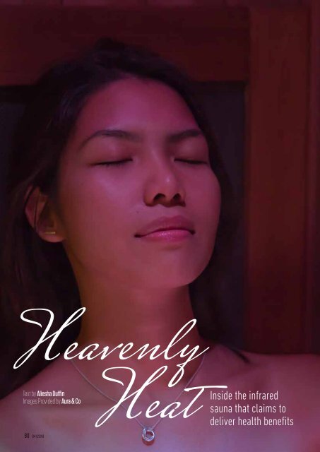 Oi Magazine reviews - Aura & Co. Infrared Sauna Studio,Thao Dien... "Heavenly Heat"