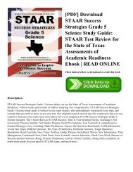 [PDF] Download STAAR Success Strategies Grade 5 Science Study Guide: STAAR Test Review for the State of Texas Assessments of Academic Readiness Ebook | READ ONLINE