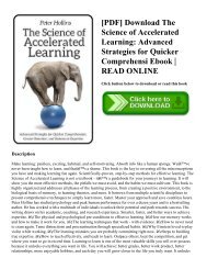 [PDF] Download The Science of Accelerated Learning: Advanced Strategies for Quicker Comprehensi Ebook | READ ONLINE