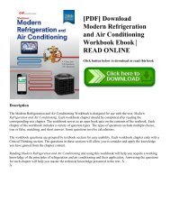 [PDF] Download Modern Refrigeration and Air Conditioning Workbook Ebook | READ ONLINE