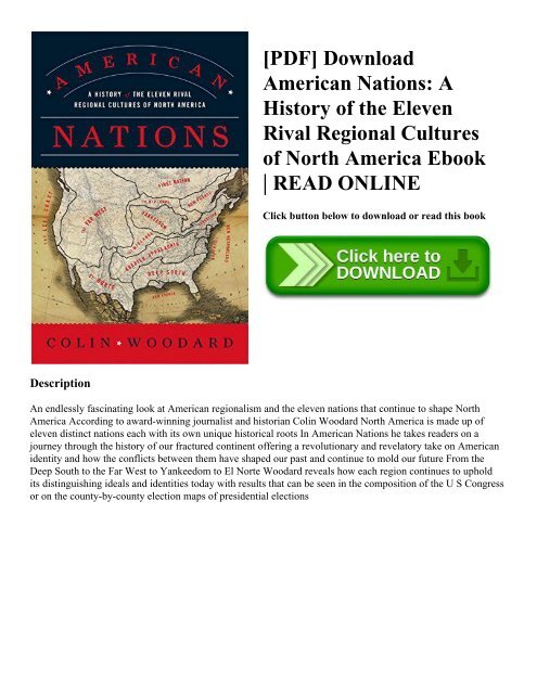 [PDF] Download American Nations: A History of the Eleven Rival Regional Cultures of North America Ebook | READ ONLINE