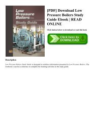 [PDF] Download Low Pressure Boilers Study Guide Ebook | READ ONLINE