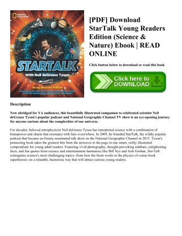 [PDF] Download StarTalk Young Readers Edition (Science & Nature) Ebook | READ ONLINE