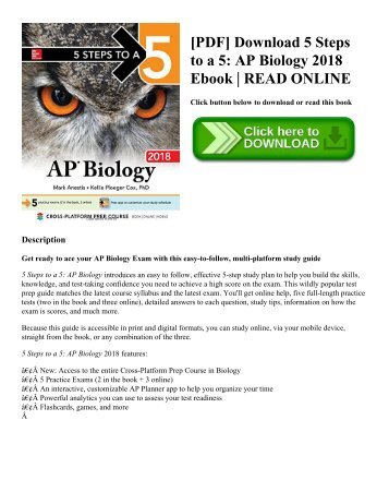 [PDF] Download 5 Steps to a 5: AP Biology 2018 Ebook | READ ONLINE