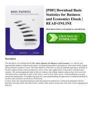 [PDF] Download Basic Statistics for Business and Economics Ebook READ ONLINE