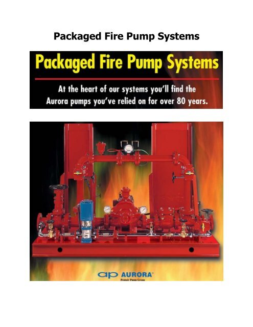 Packaged Fire Pump Systems