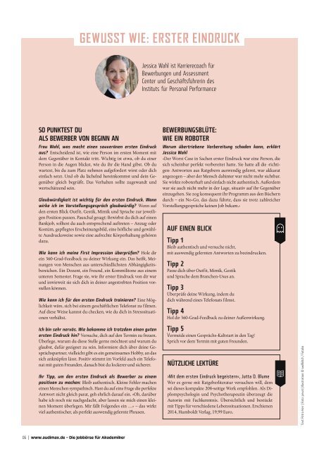 audimax JUR.A 5/2018 - Karrieremagazin für Juristen