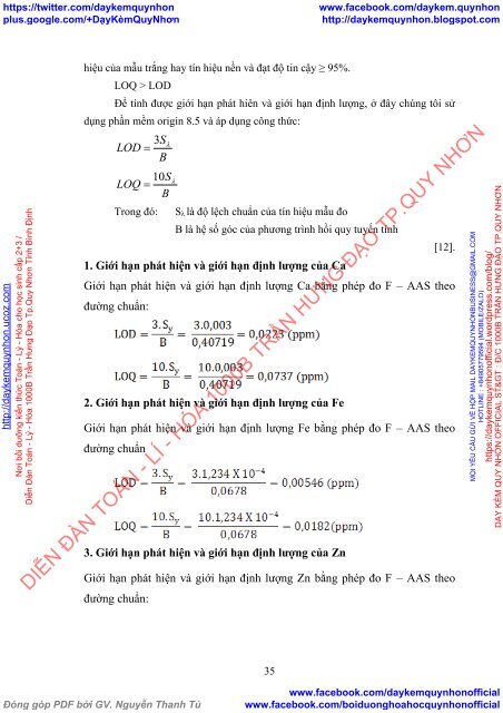 Xác định hàm lượng của Canxi, Sắt, Kẽm trong đài hoa bụp giấm bằng phương pháp phổ hấp thụ và phát xạ nguyên tử (2017)