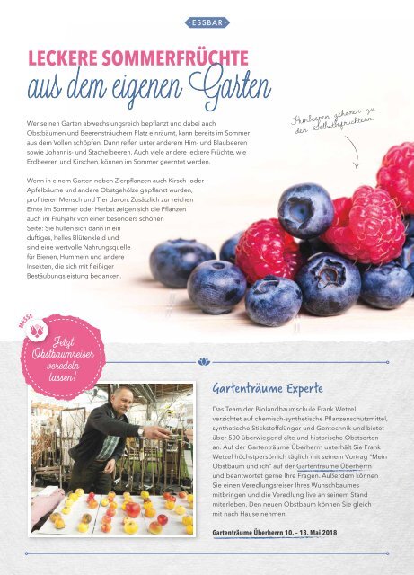 Das Magazin für Gartenträumer | 02/2018 | Hundisburg