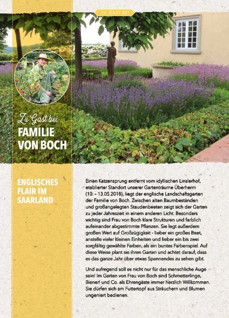 Das Magazin für Gartenträumer | 02/2018 | Hundisburg