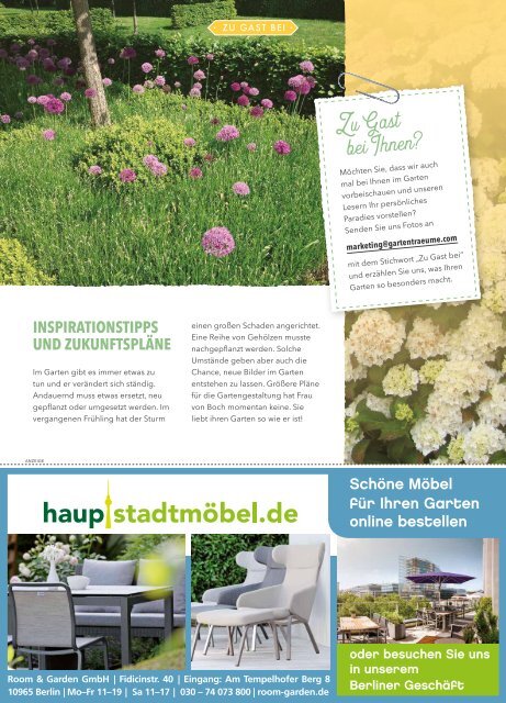 Das Magazin für Gartenträumer | 02/2018 | Hundisburg