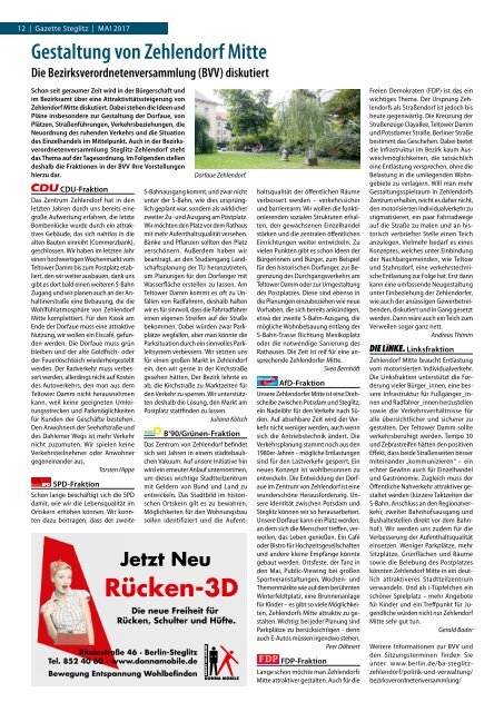 Gazette Steglitz Mai 2017