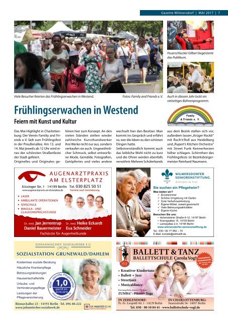 Gazette Wilmersdorf Mai 2017