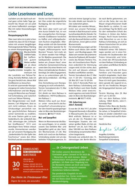 Gazette Schöneberg & Friedenau Mai 2017