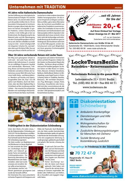 Gazette Schöneberg & Friedenau Mai 2017