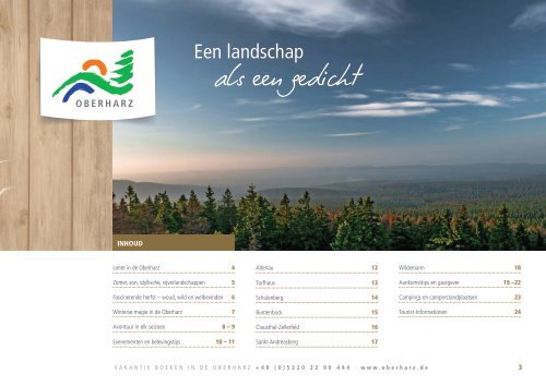 Urlaubsmagazin Oberharz für die Niederlande