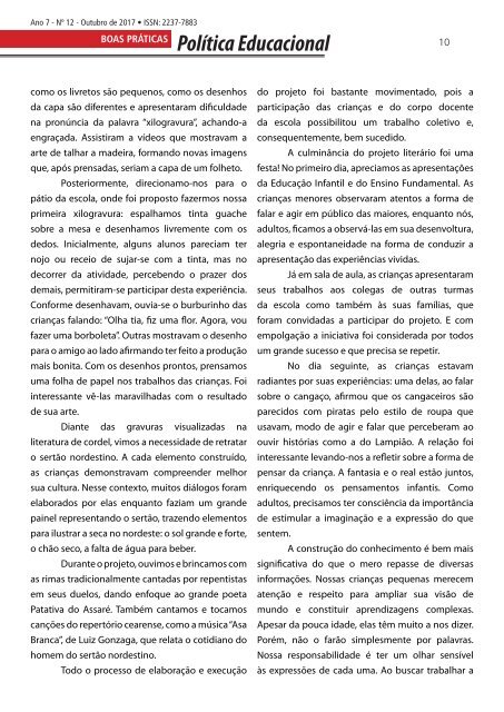 Revista Educação e Reflexão Ano 7 Ed. 12