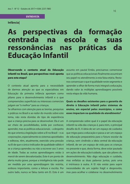 Revista Educação e Reflexão Ano 7 Ed. 12