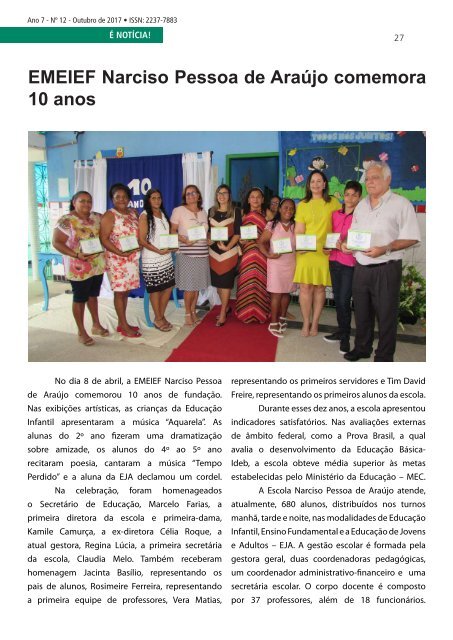 Revista Educação e Reflexão Ano 7 Ed. 12