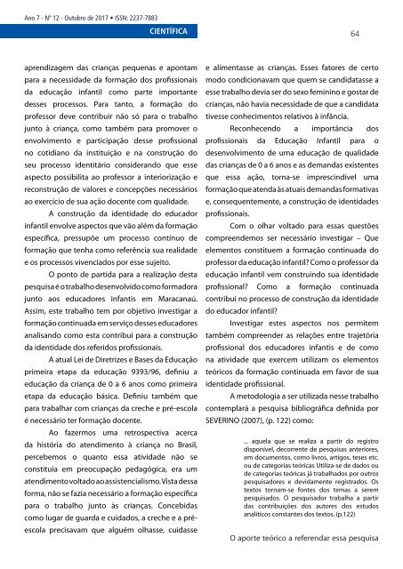 Revista Educação e Reflexão Ano 7 Ed. 12