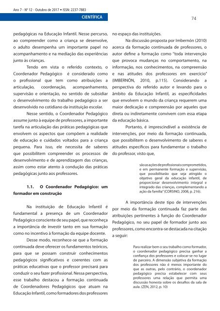 Revista Educação e Reflexão Ano 7 Ed. 12