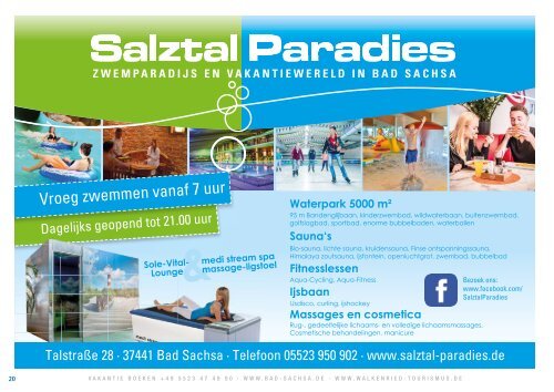Uw vakantie 2019 E-Book Bad Sachsa, Walkenried, NL