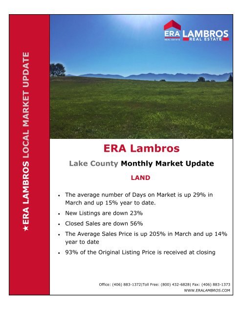 Lake County Land Update - March 2018