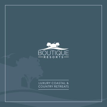 Boutique Resorts Brochure - 2018