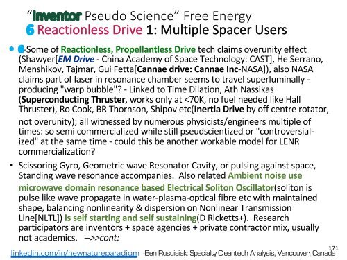 Minder Bekende, Skoon, Lae Koste, Oorvloedige Energietegnologieë en Verwante Toepassings wat die Wêreld sou Verander./ Less Known, Clean, Low Cost, Abundant Energy Technologies & Related Game Changing Applications.