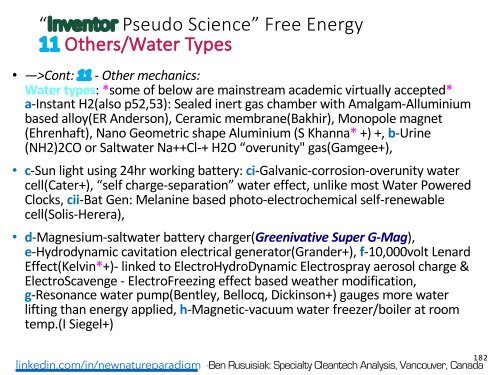 Minder Bekende, Skoon, Lae Koste, Oorvloedige Energietegnologieë en Verwante Toepassings wat die Wêreld sou Verander./ Less Known, Clean, Low Cost, Abundant Energy Technologies & Related Game Changing Applications.