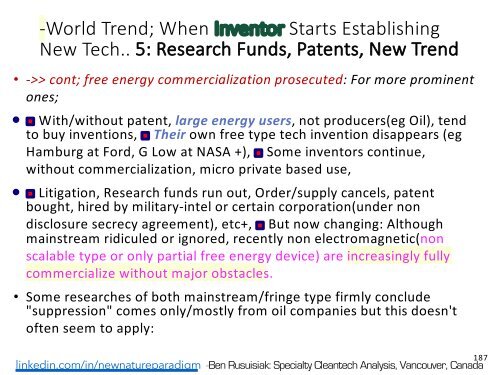 Minder Bekende, Skoon, Lae Koste, Oorvloedige Energietegnologieë en Verwante Toepassings wat die Wêreld sou Verander./ Less Known, Clean, Low Cost, Abundant Energy Technologies & Related Game Changing Applications.