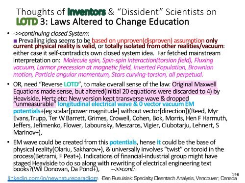 Minder Bekende, Skoon, Lae Koste, Oorvloedige Energietegnologieë en Verwante Toepassings wat die Wêreld sou Verander./ Less Known, Clean, Low Cost, Abundant Energy Technologies & Related Game Changing Applications.