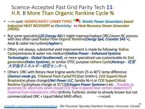 Minder Bekende, Skoon, Lae Koste, Oorvloedige Energietegnologieë en Verwante Toepassings wat die Wêreld sou Verander./ Less Known, Clean, Low Cost, Abundant Energy Technologies & Related Game Changing Applications.