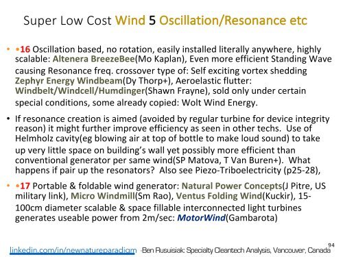 Minder Bekende, Skoon, Lae Koste, Oorvloedige Energietegnologieë en Verwante Toepassings wat die Wêreld sou Verander./ Less Known, Clean, Low Cost, Abundant Energy Technologies & Related Game Changing Applications.