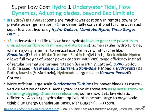 Minder Bekende, Skoon, Lae Koste, Oorvloedige Energietegnologieë en Verwante Toepassings wat die Wêreld sou Verander./ Less Known, Clean, Low Cost, Abundant Energy Technologies & Related Game Changing Applications.