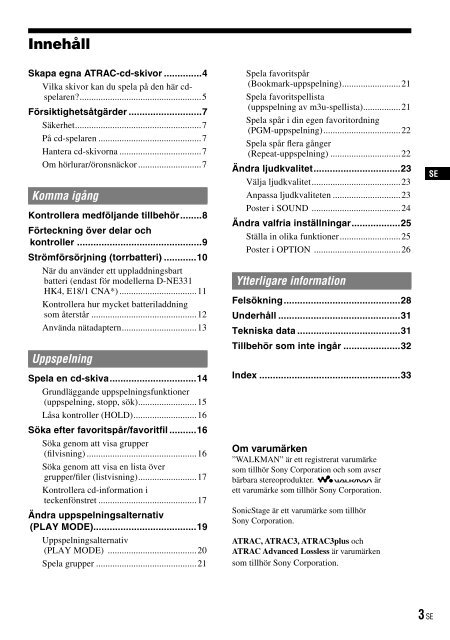 Sony D-NE331 - D-NE331 Consignes d&rsquo;utilisation Finlandais