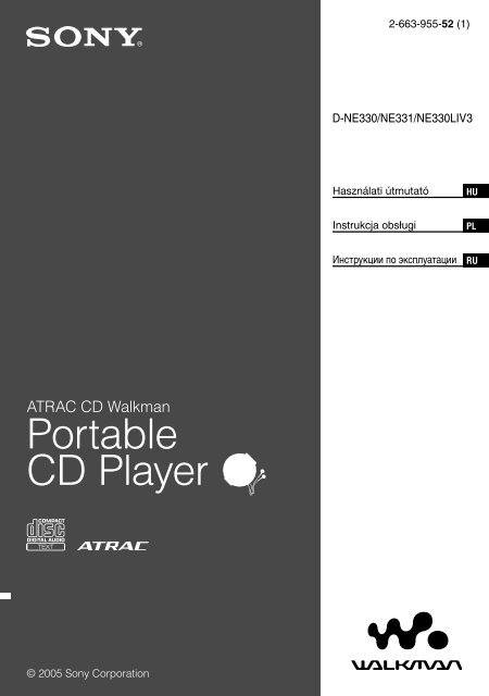 Sony D-NE331 - D-NE331 Consignes d&rsquo;utilisation Hongrois