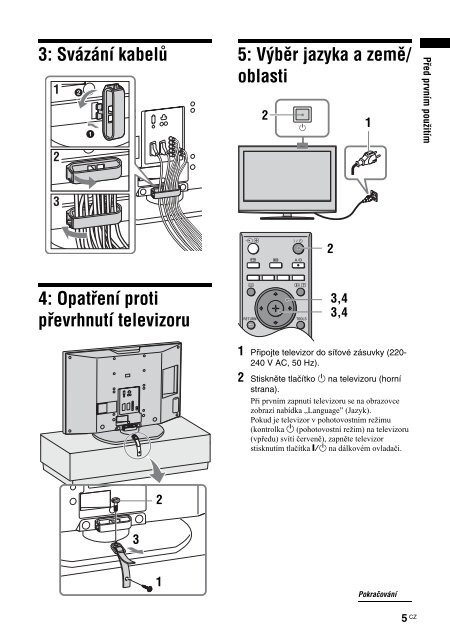 Sony KDL-40S2030 - KDL-40S2030 Istruzioni per l'uso Ceco