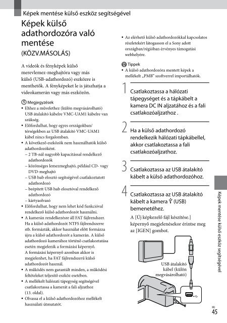 Sony HDR-XR550E - HDR-XR550E Istruzioni per l'uso Slovacco