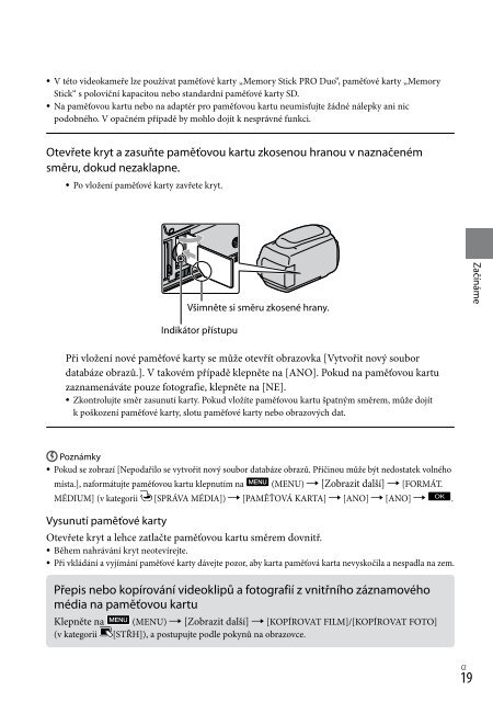 Sony HDR-XR550E - HDR-XR550E Istruzioni per l'uso Slovacco