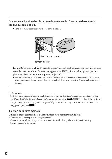 Sony HDR-XR550E - HDR-XR550E Istruzioni per l'uso Francese