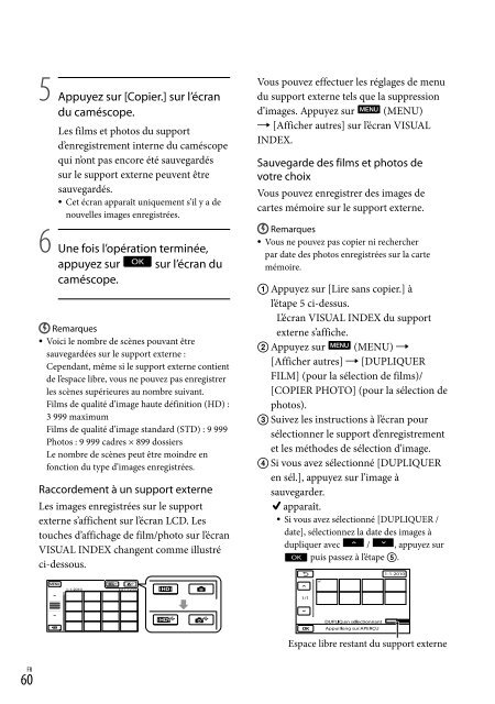Sony HDR-XR550E - HDR-XR550E Istruzioni per l'uso Francese