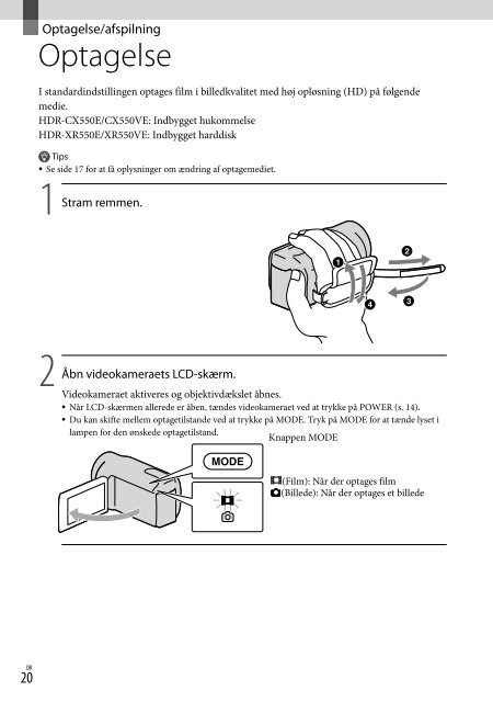 Sony HDR-XR550E - HDR-XR550E Istruzioni per l'uso Svedese