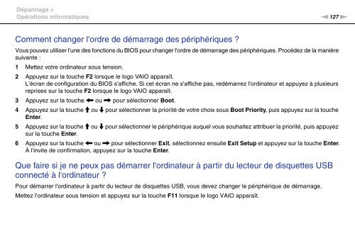 Sony VPCEC4S1E - VPCEC4S1E Istruzioni per l'uso Francese