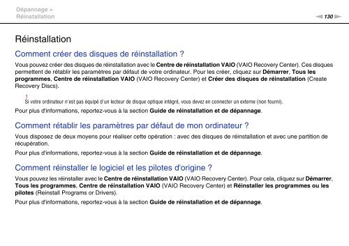 Sony VPCEC4S1E - VPCEC4S1E Istruzioni per l'uso Francese