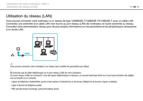 Sony VPCEC4S1E - VPCEC4S1E Istruzioni per l'uso Francese