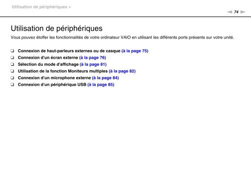 Sony VPCEC4S1E - VPCEC4S1E Istruzioni per l'uso Francese