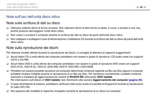 Sony VPCEC4S1E - VPCEC4S1E Istruzioni per l'uso Italiano