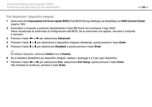 Sony VPCZ23V9R - VPCZ23V9R Mode d'emploi Italien