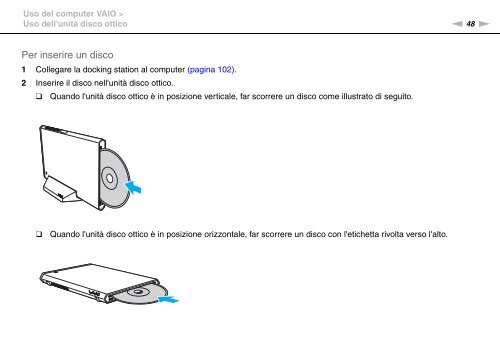 Sony VPCZ23V9R - VPCZ23V9R Mode d'emploi Italien